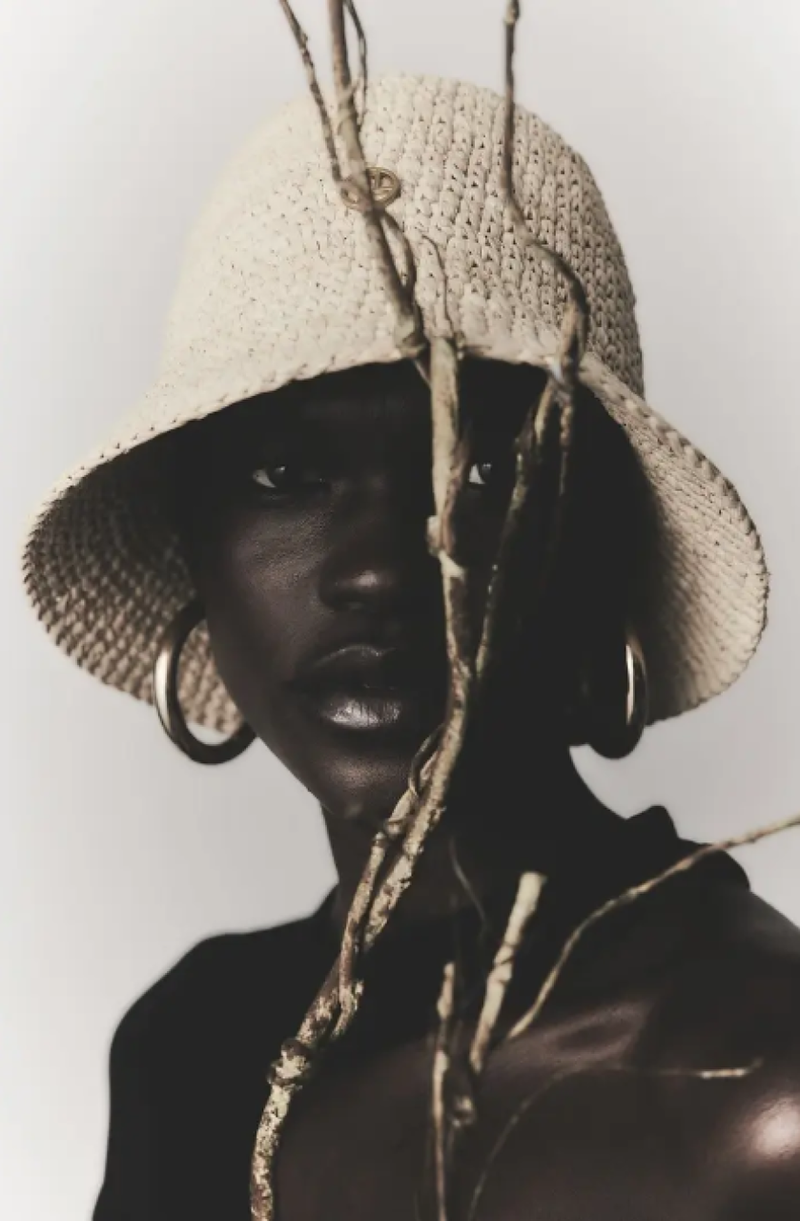 Janessa Leone Pierce Packable Straw Hat - Natural | Garmentory display picture 2