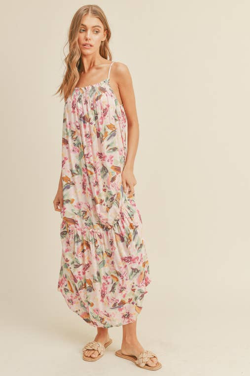 knee length dresses for ladies Goldie Strappy Maxi Dress – SPELL main image 1