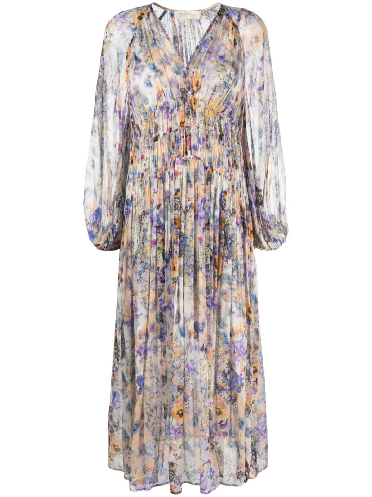 Zimmermann Tama Midi Dress - Multi Floral | Garmentory