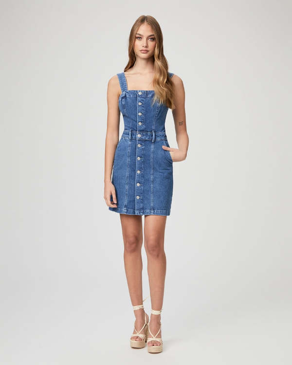 paige dekalb denim mini dress Dekalb Mini Denim Dress