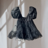Upcycled Black Babydoll Dress - Thumbnail 4