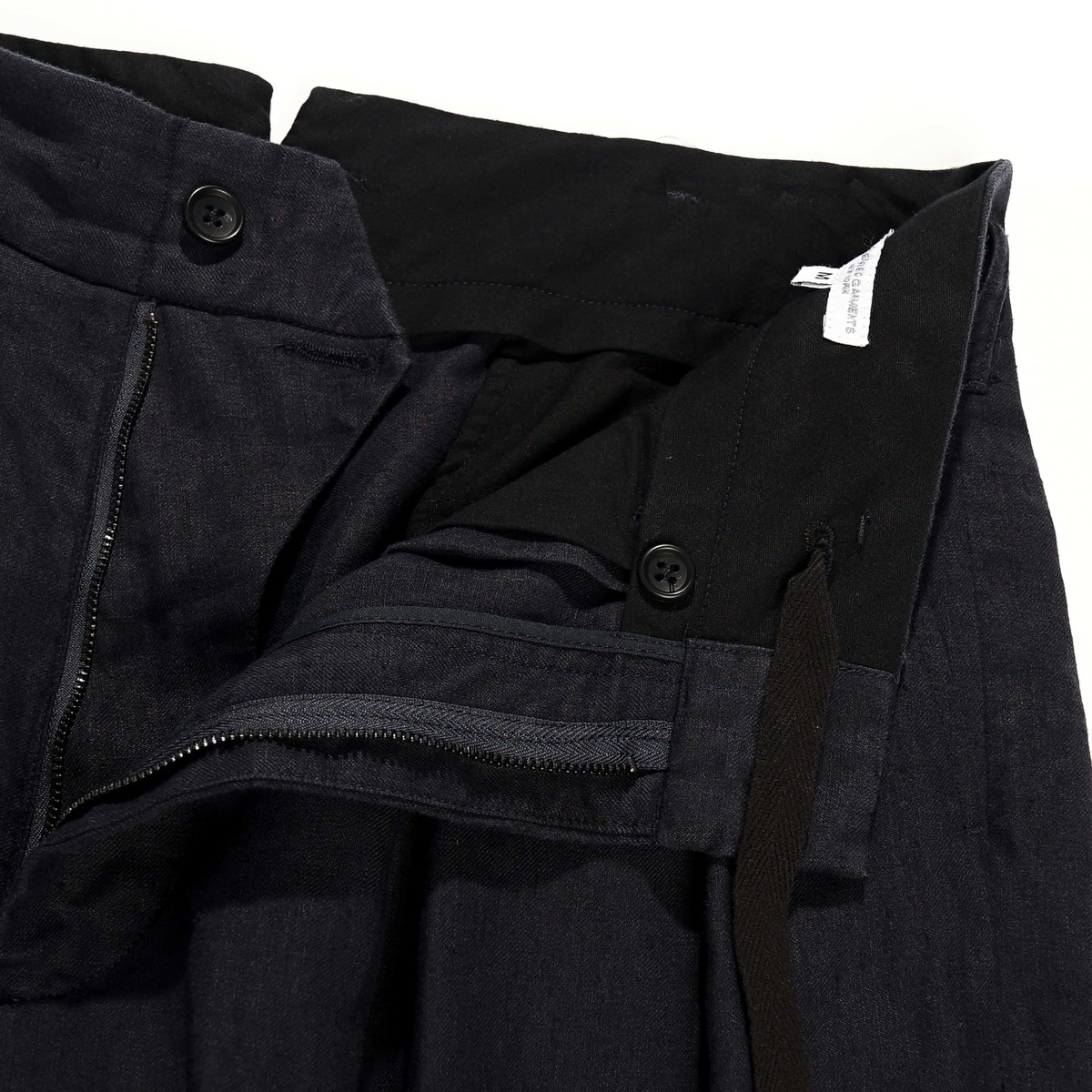 Engineered Garments Bontan Linen Twill Pant - Navy | Garmentory