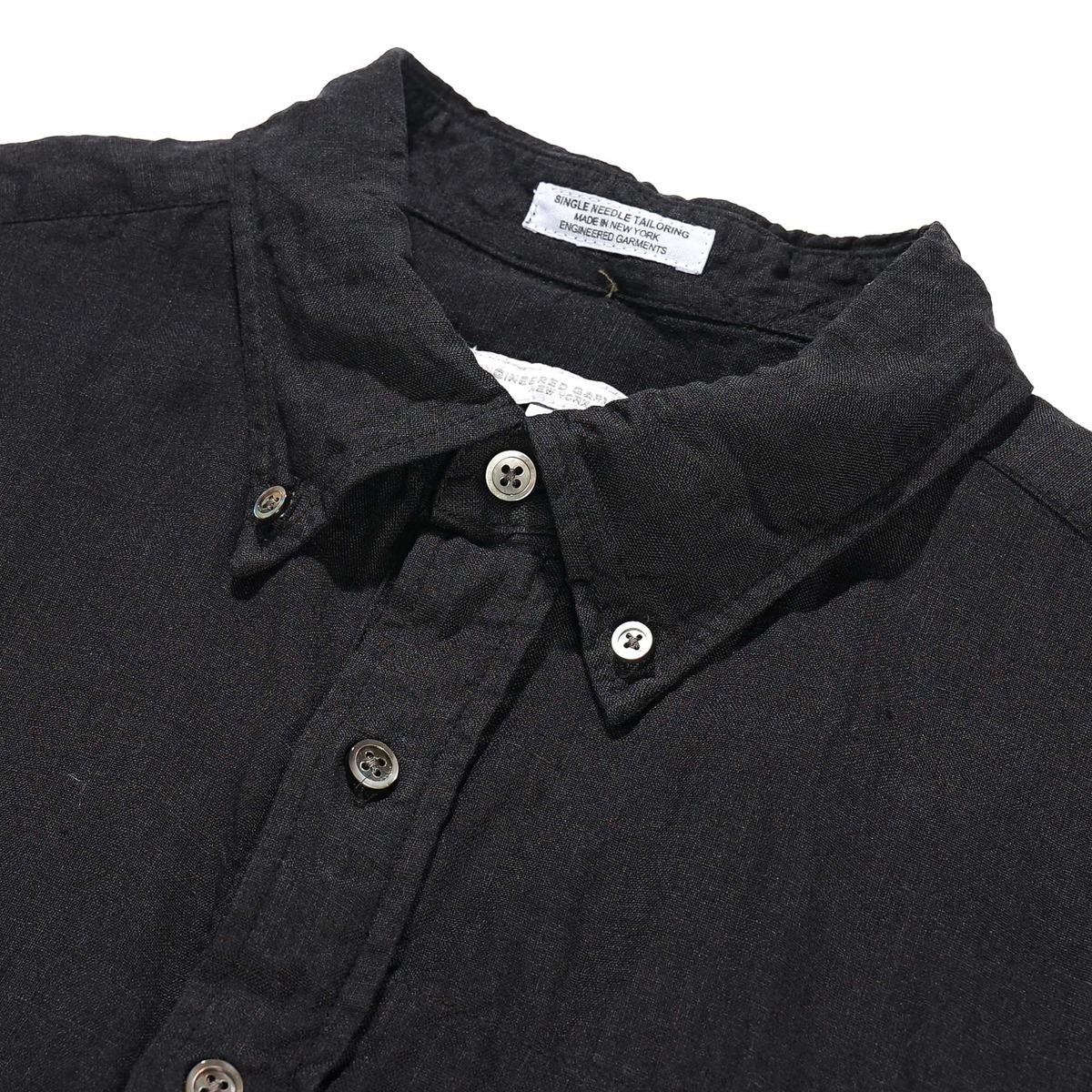 Engineered Garments Handkerchief Linen Popover BD Shirt - Black