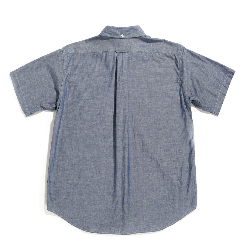 Engineered Garments Cotton Chambray Popover BD Shirt - Light Blue