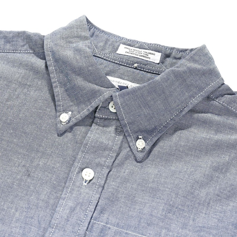 Engineered Garments Cotton Chambray Popover BD Shirt - Light