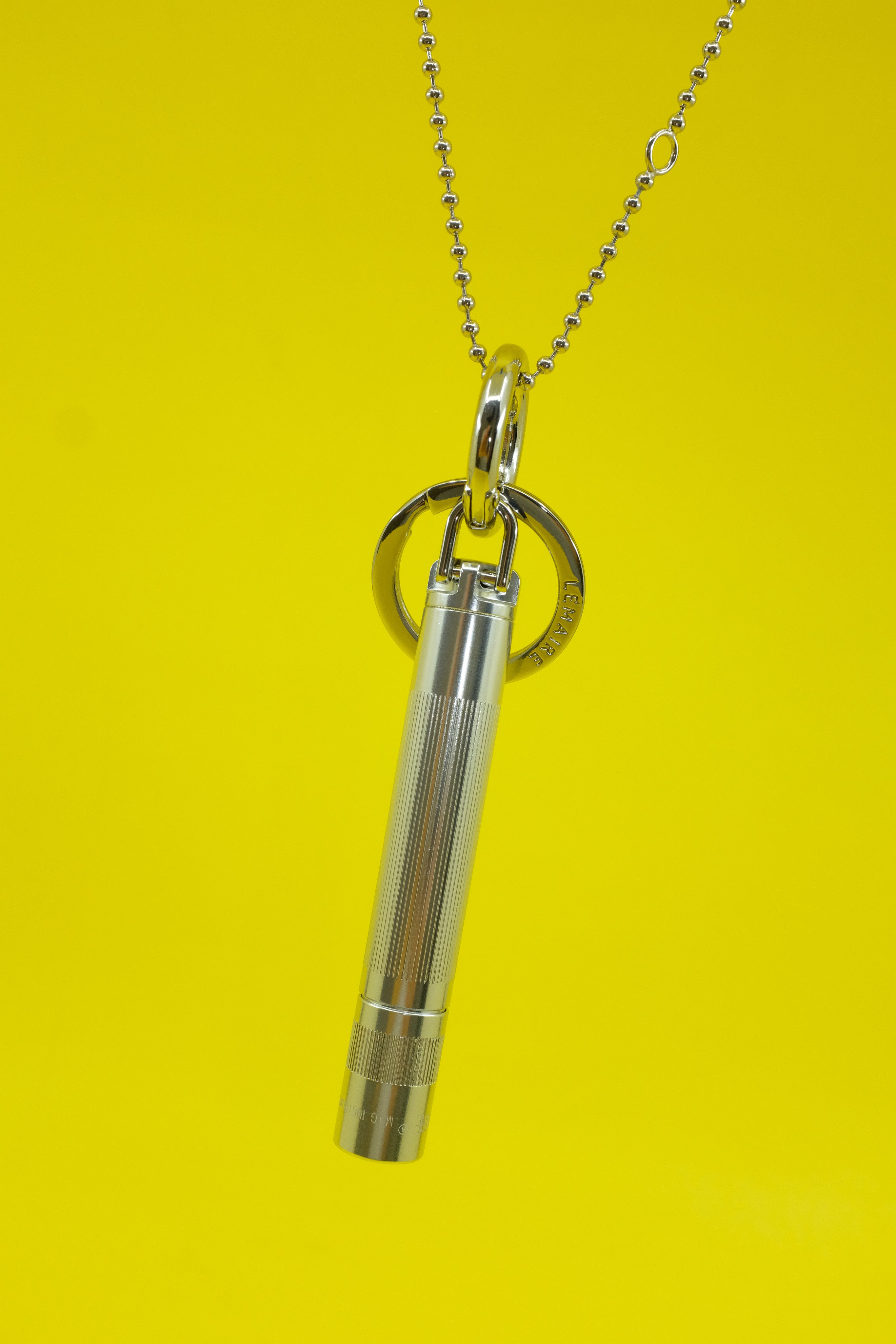 【LEMAIRE / ルメール】MAGLITE CHAIN NECKLACE Lemaire Aluminum Maglite Chain Necklace - Silver | Garmentory