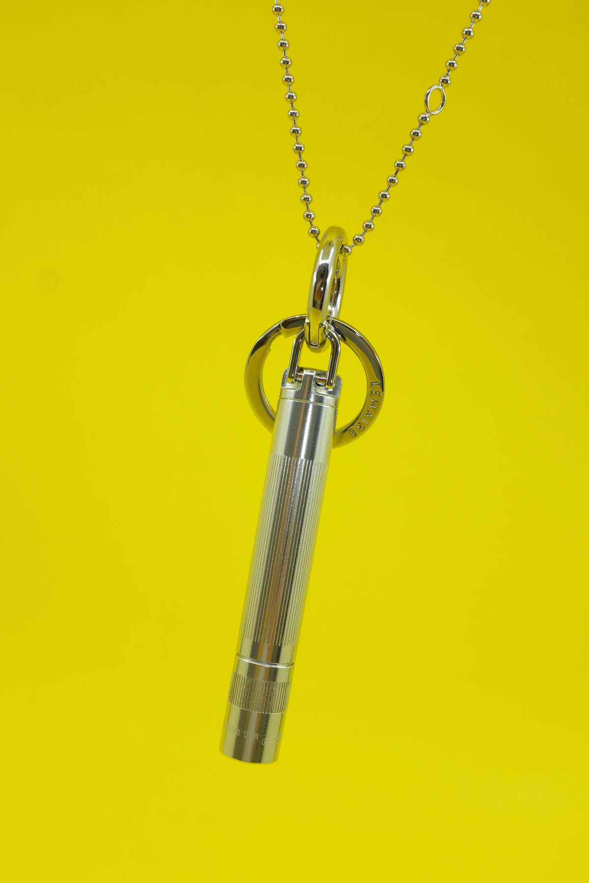 エ*ト様 LEMAIRE MAGLITE CHAIN NECKLACE Lemaire Aluminum Maglite Chain Necklace - Silver | Garmentory