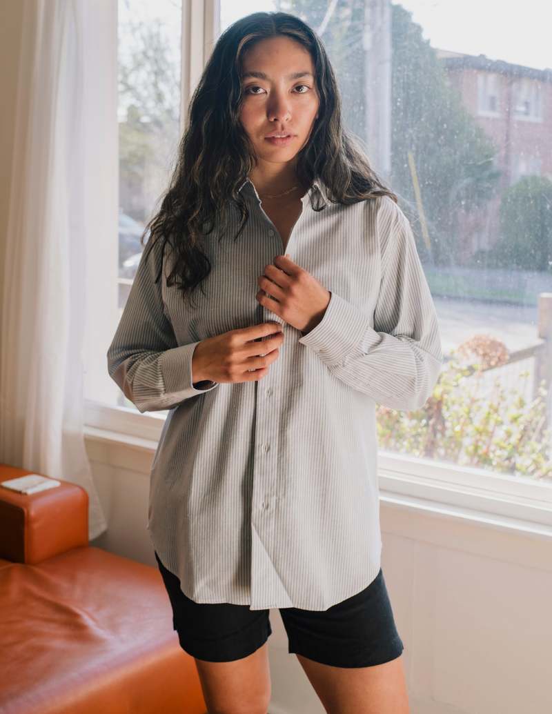 BASERANGE/ベースレンジ ストライプシャツ ole shirt BASERANGE