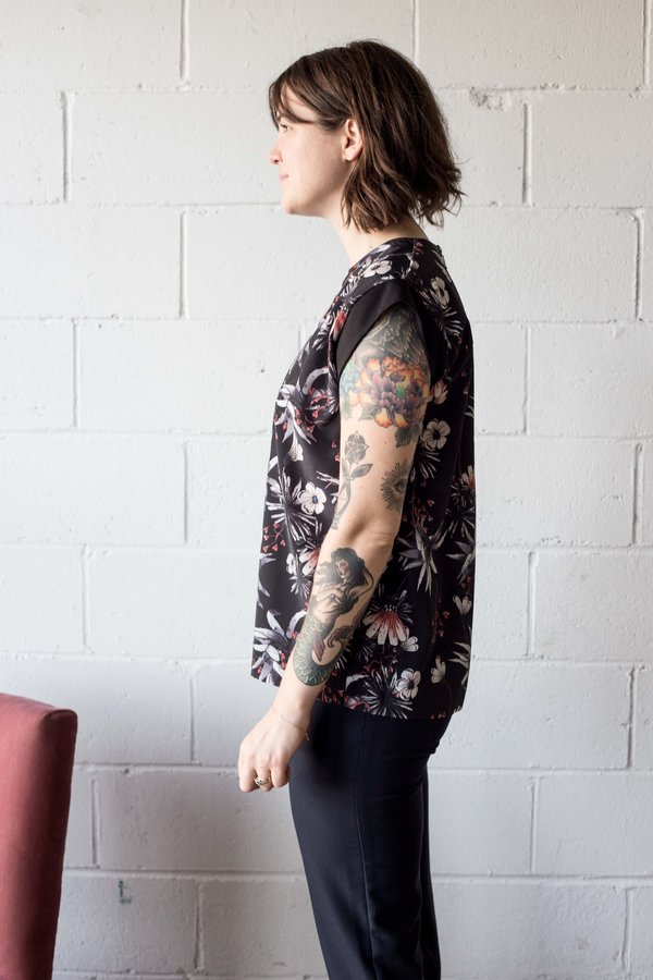 Body Bag Chelsea Top - Black Floral Body Bag Chelsea Top - Black Floral