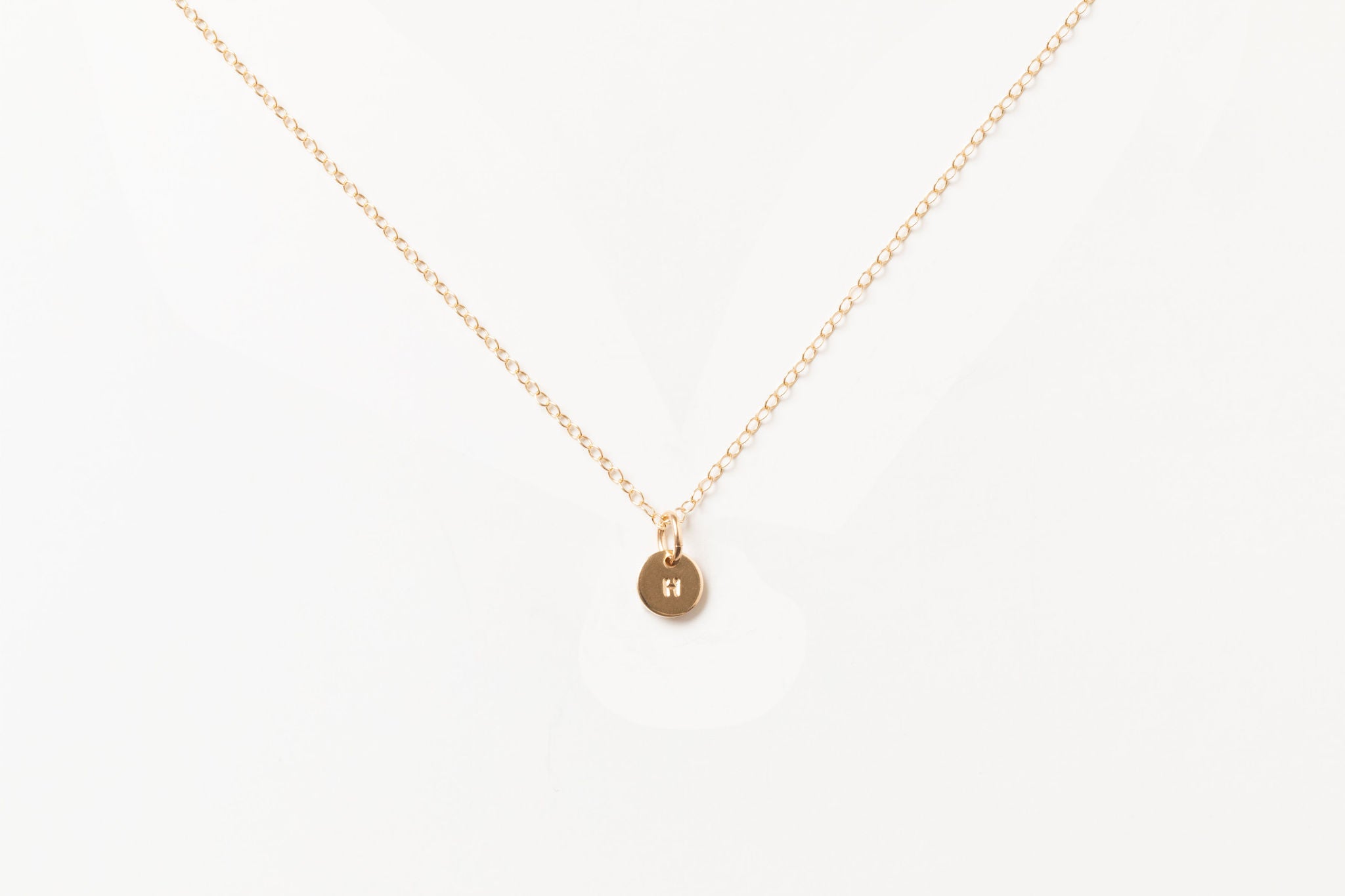 Sheena Marshall Jewelry Tiny Letter Necklace Garmentory