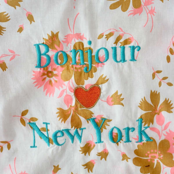 Kids Bonjour Top with Flounce - Bouquet Fluo