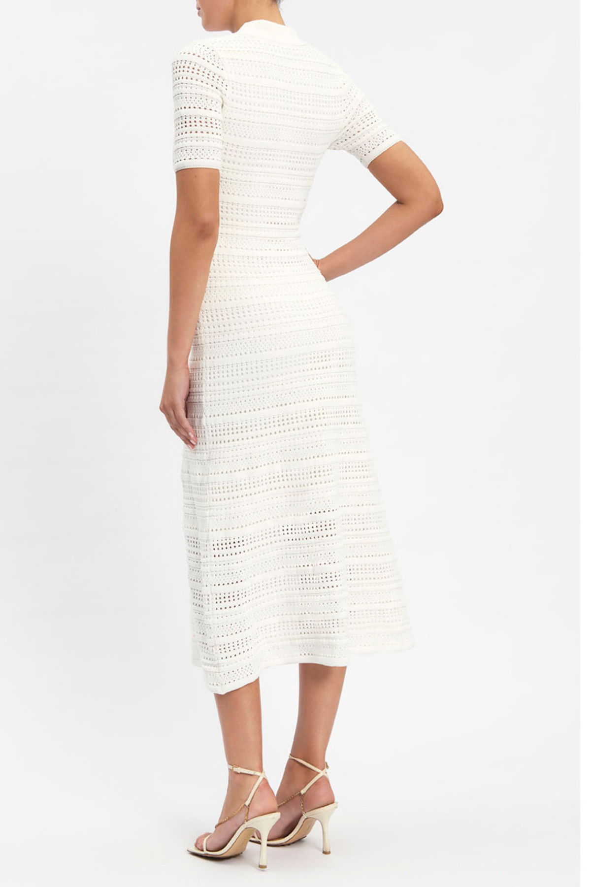 black rib knit midi dress Marc Rib Knit Midi Dress main image 0