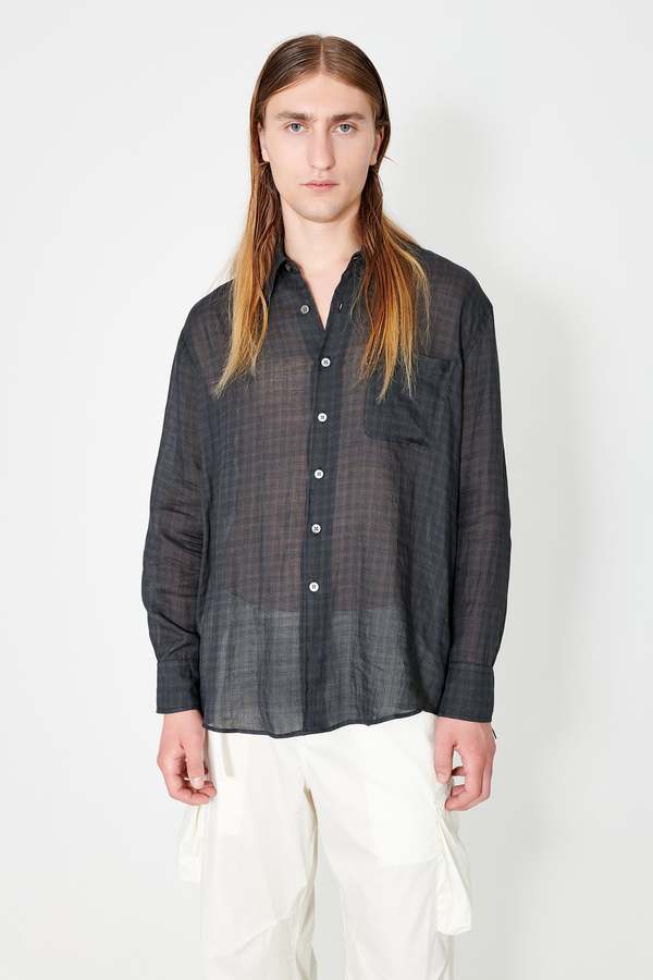 トップス OUR LEGACY ABOVE SHIRT NIGHT CHECK 44 Our Legacy Above Check Print Shirt - Night Check | Garmentory