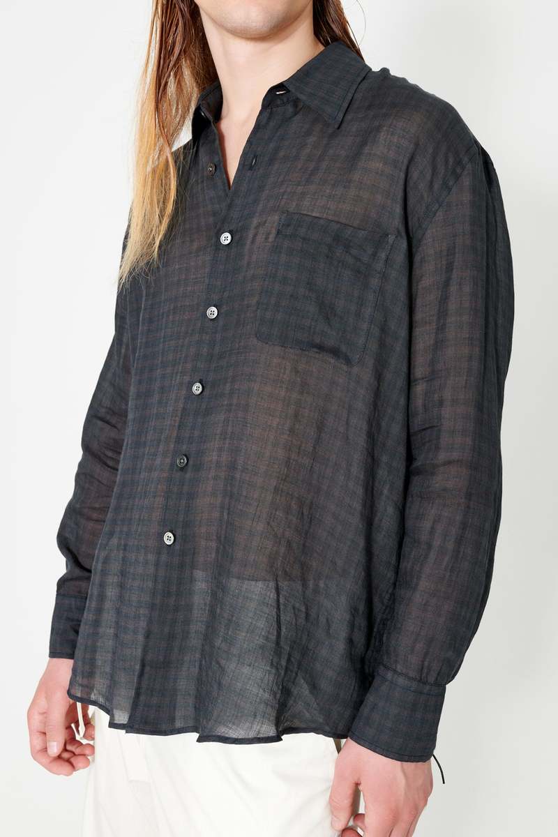 Our Legacy Above Check Print Shirt - Night Check | Garmentory