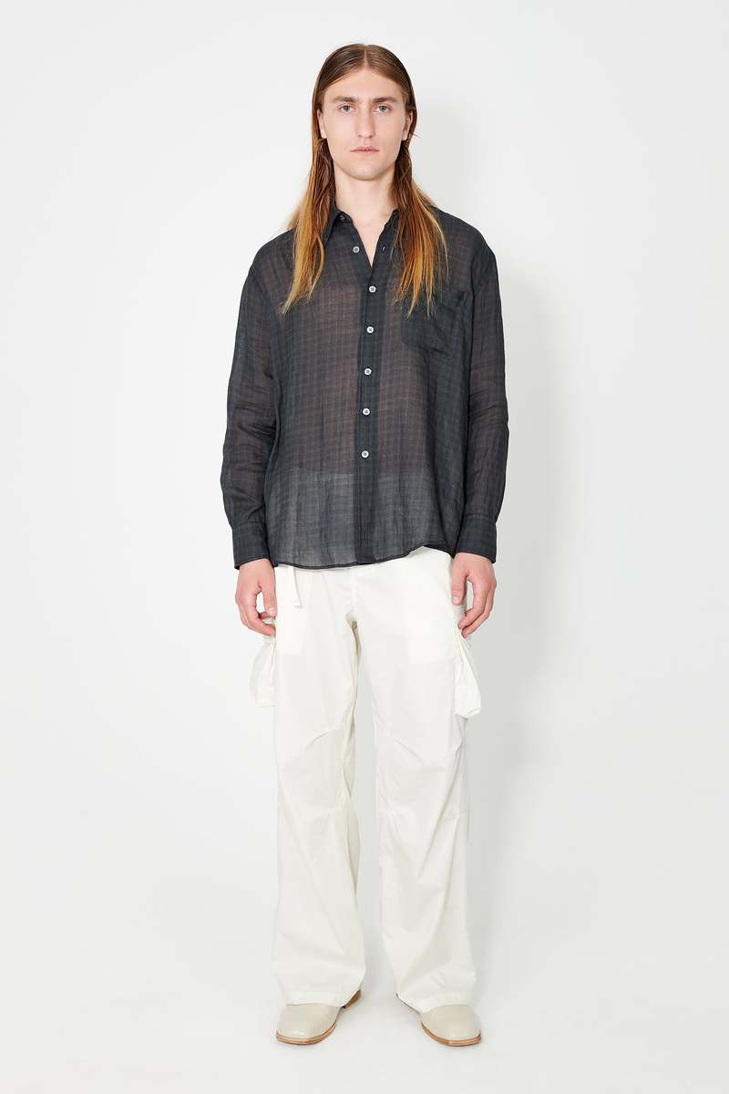 Our Legacy Above Check Print Shirt - Night Check | Garmentory