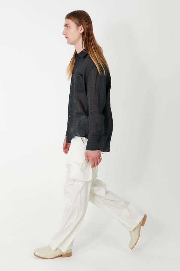 Our Legacy Above Check Print Shirt - Night Check | Garmentory