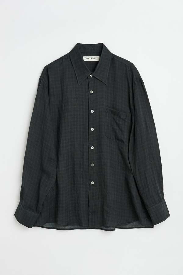 トップス OUR LEGACY ABOVE SHIRT NIGHT CHECK 44 Our Legacy Above Check Print Shirt - Night Check | Garmentory
