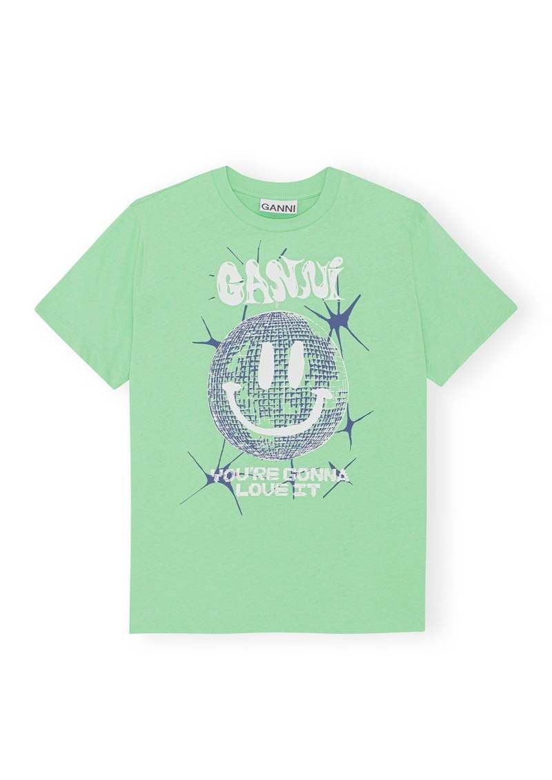 Ganni Smiley Relaxed T-Shirt - Peapod | Garmentory
