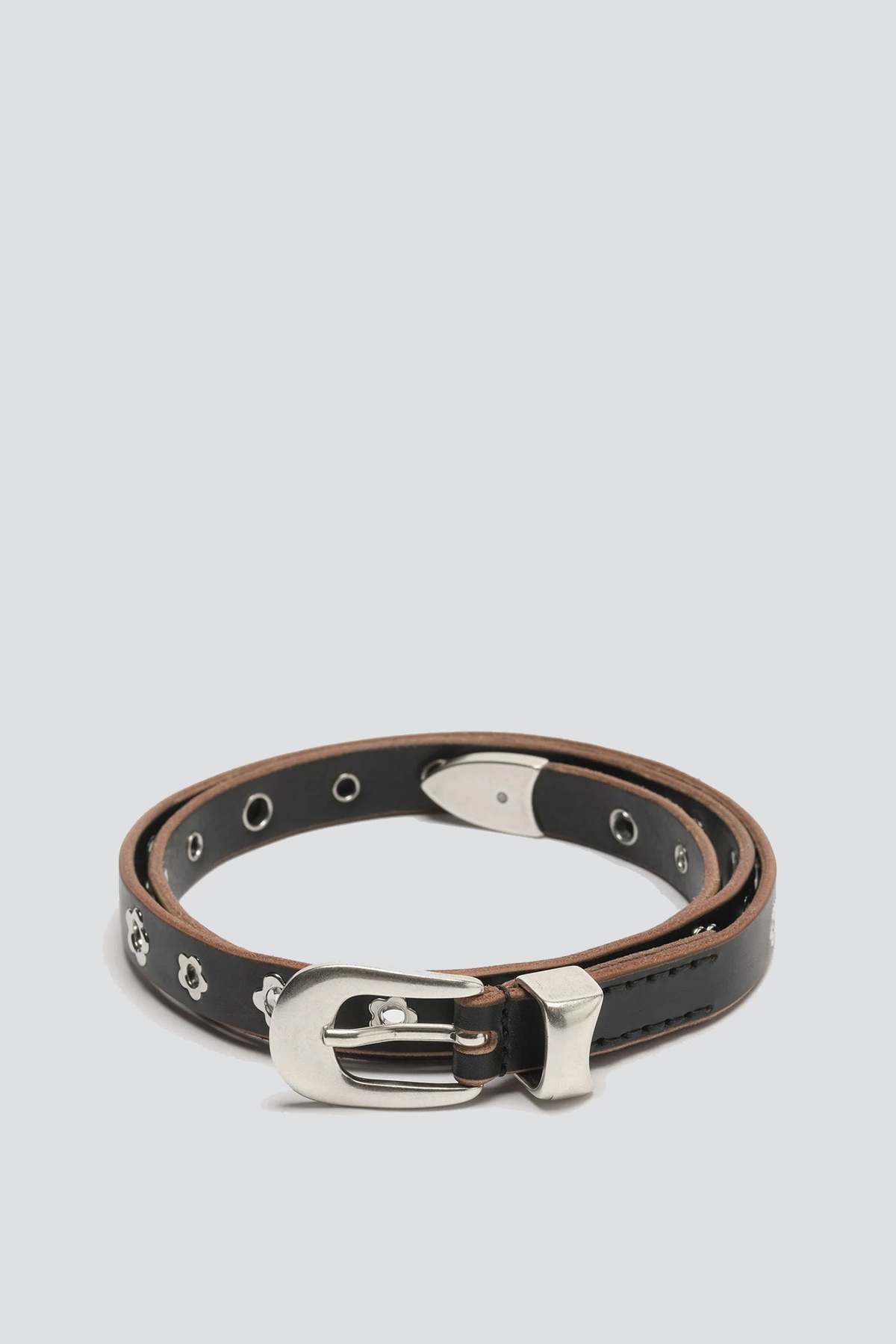 小物 OUR LEGACY FLOWER LEATHER BELTS 90 Our Legacy - Flowers leather belt Our Legacy