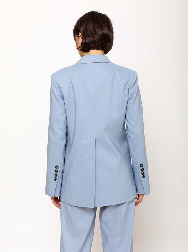 Theory Overlap Blazer Tela Bellezza Jacket Light Blue Garmentory Theory Overlap Blazer Tela Bellezza Jacket Light Blue Garmentory