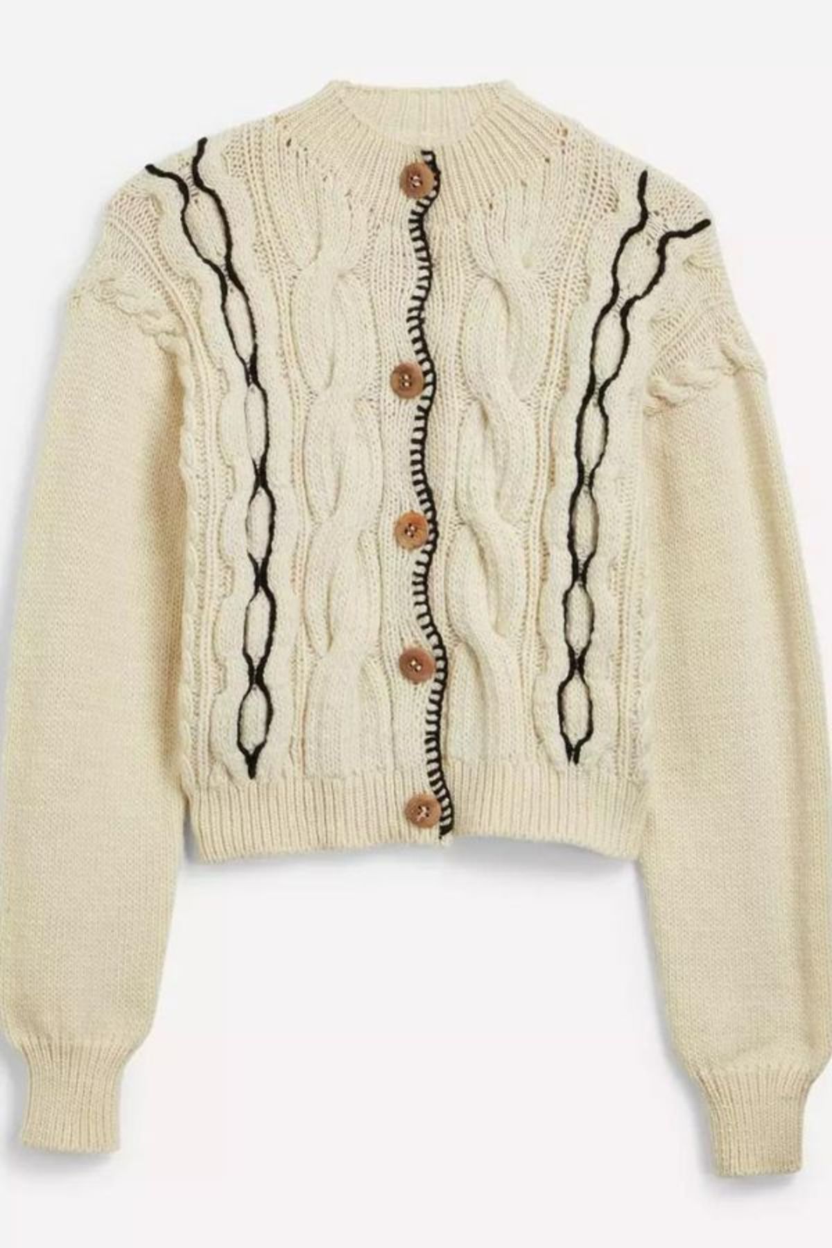 Tach Clothing Jackie Knit Cardigan Cream Garmentory