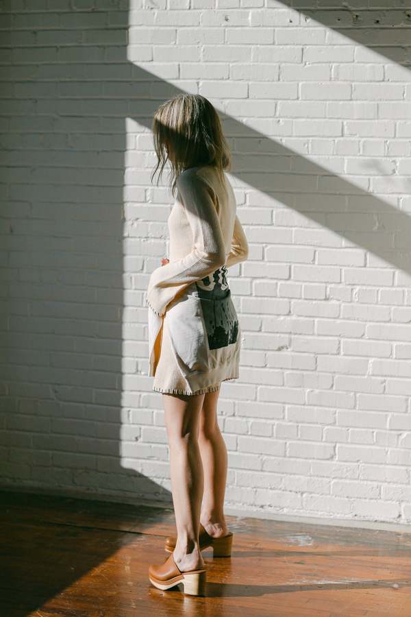 linen shirred midi dress Linen Blend Shirred Handkerchief Hem Midi Dress main image 1