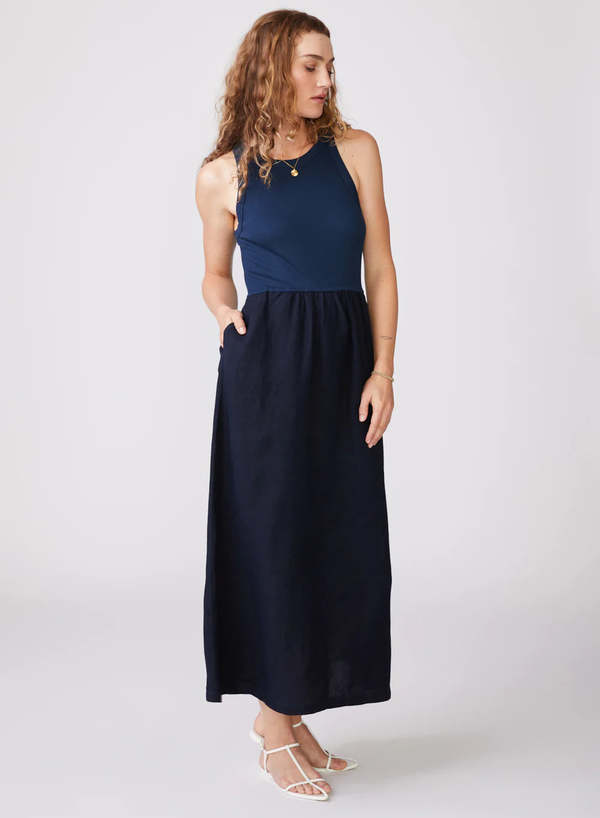 beige linen wrap dress Linen wrap dress main image 1