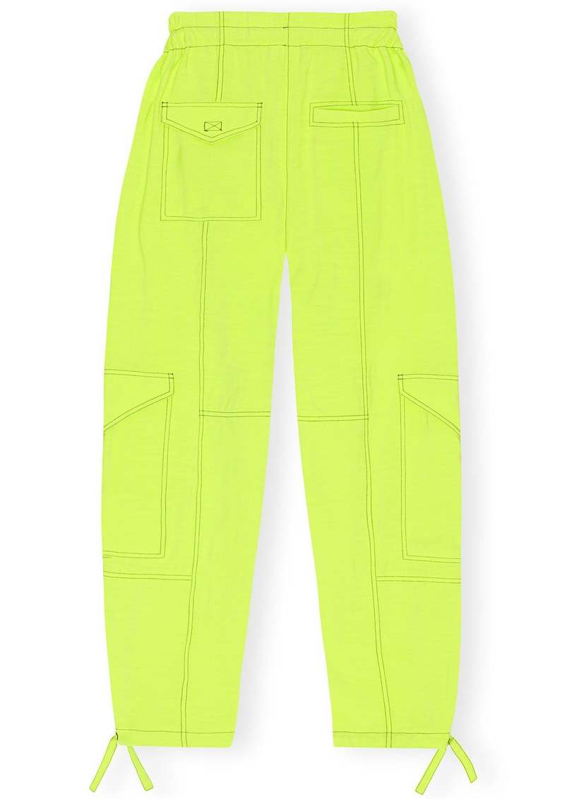 Ganni Light Slub Pocket Pant - Sulphur Spring | Garmentory