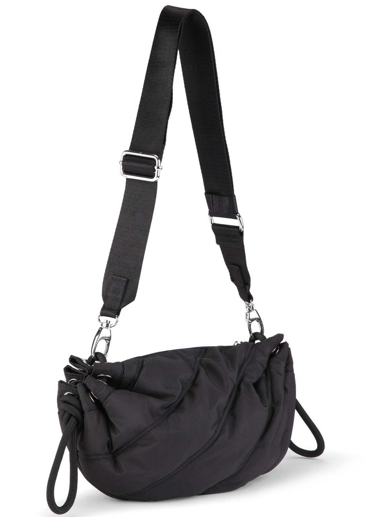 Ganni Quilted Small Duffle Bag Black Garmentory