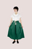 Nicholson & Nicholson Kanon Poplin Skirt - Green - Thumbnail 1