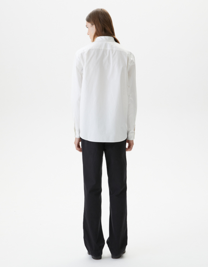 Schnayderman's Chemise Non-binaire En Twill BD Embroidery - Raw White