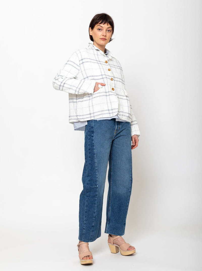 H+ Hannoh Wessel Veva Jacket - Natural Checks | Garmentory