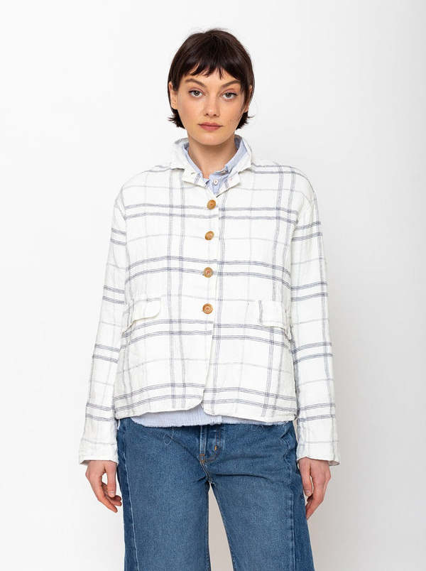 H+ Hannoh Wessel Veva Jacket - Natural Checks | Garmentory