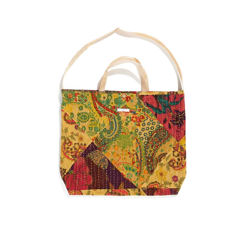 Engineered Garments Carry All Tote - Khaki Triangle Handstitch