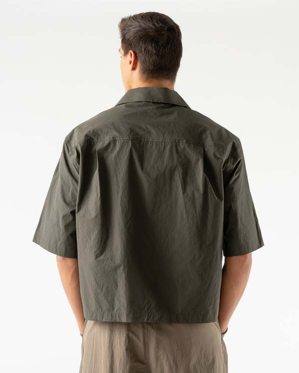 Amomento Pocket Half Shirt in Khaki Brown | Garmentory