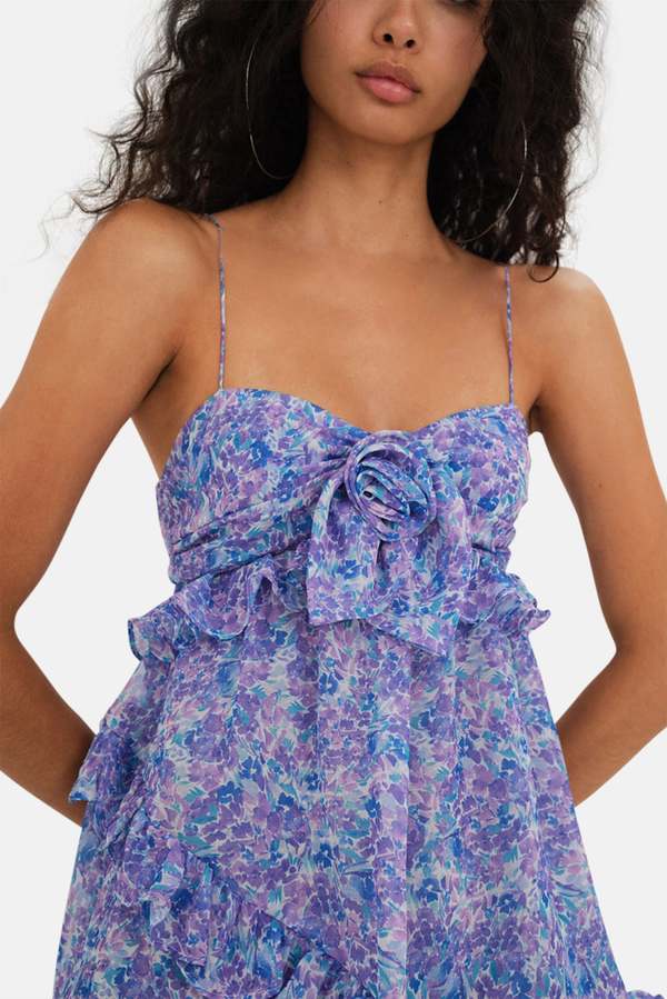 debbie mini dress for love and lemons For Love And Lemons | Dresses | For Love Lemons Debbie Mini Floral Dress Size S M Nwt