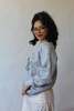3 Women Flower of the Dragon Vintage Heather Raglan Sweatshirt - Grey - Thumbnail 2