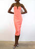 VICTOR GLEMAUD Bustier Dress - Peach - Thumbnail 4