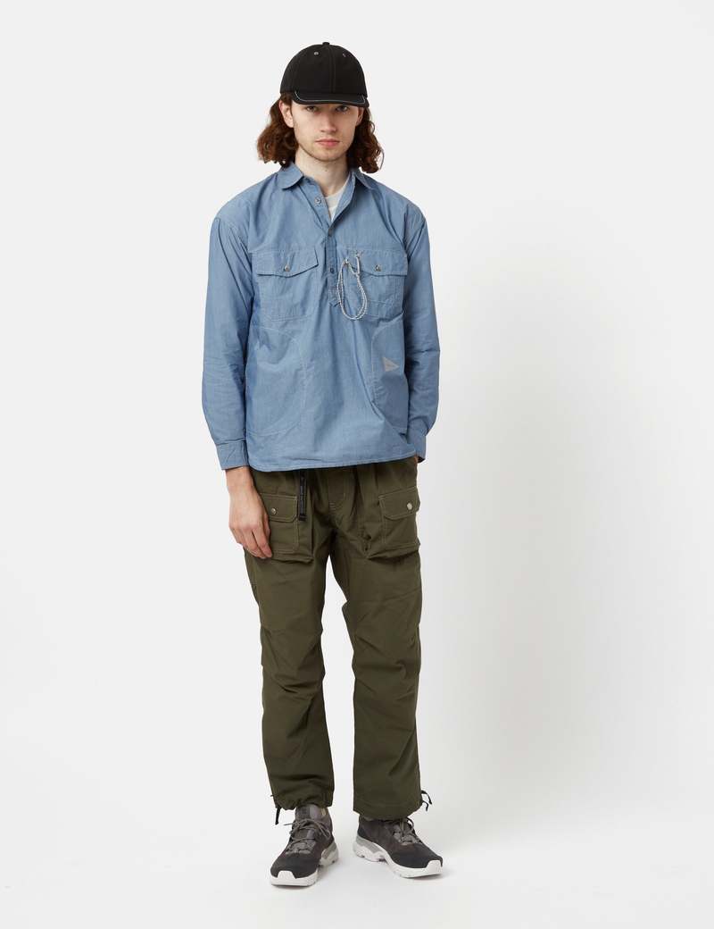 And Wander CORDURA Typewriter Over Shirt - Blue | Garmentory