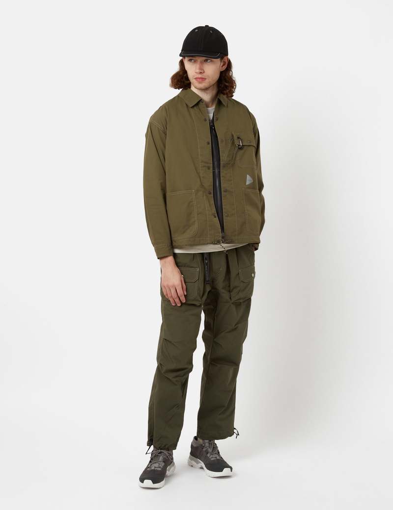 And Wander Dry Rip Shirt Jacket - Khaki Brown | Garmentory