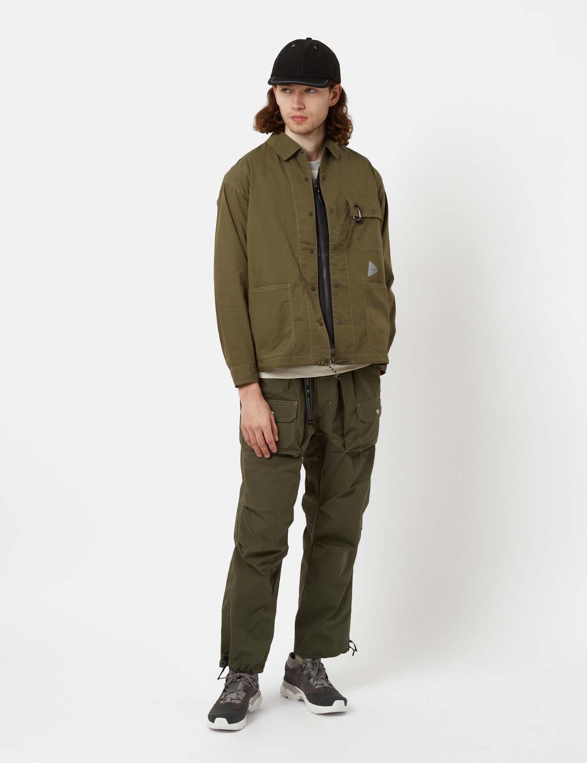 And Wander Dry Rip Shirt Jacket - Khaki Brown | Garmentory