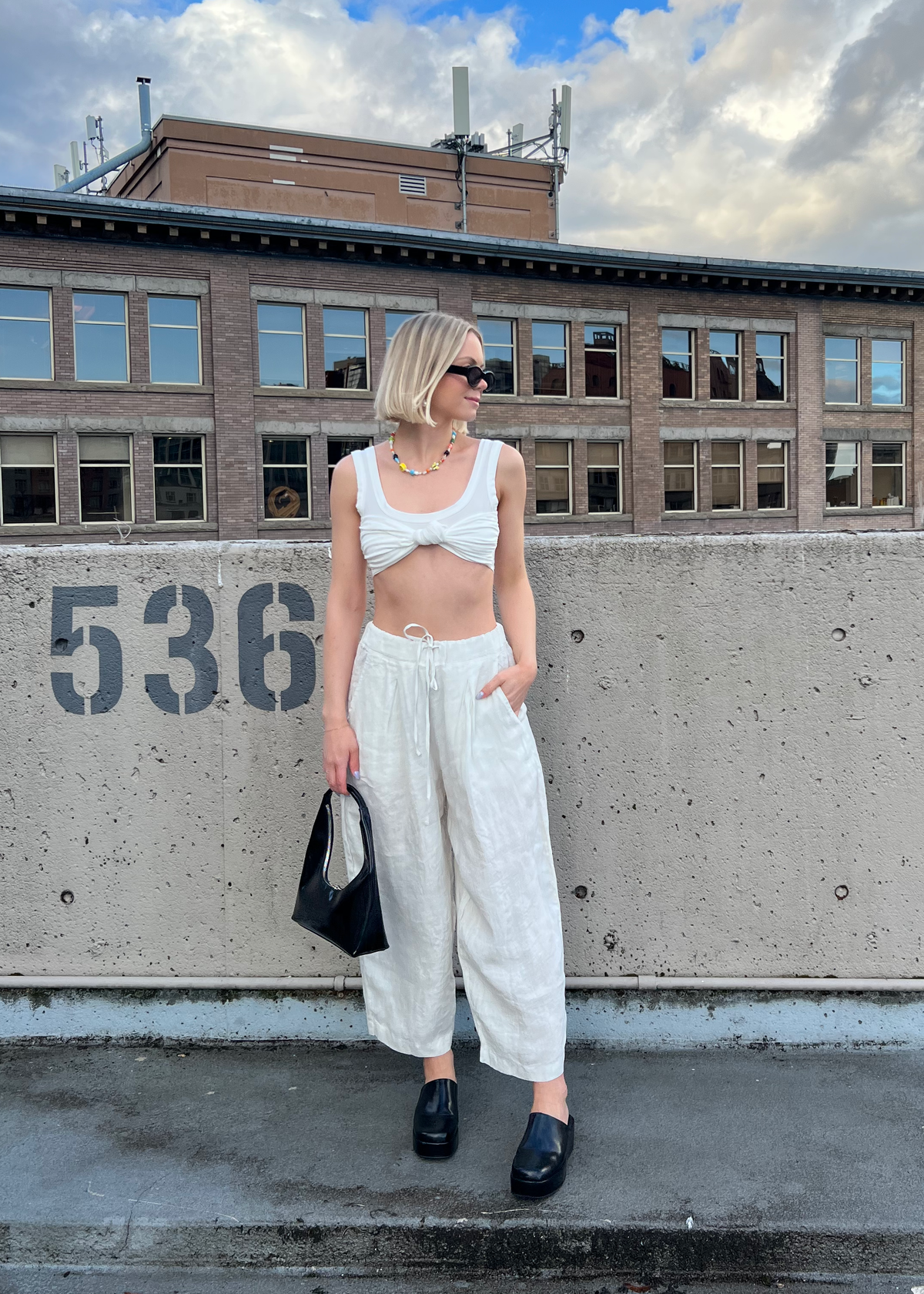 Velvet Hannah Linen Drawstring Pant - Image 2 of 6