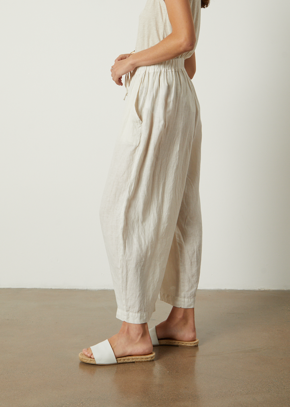 Velvet Hannah Linen Drawstring Pant - Image 5 of 6
