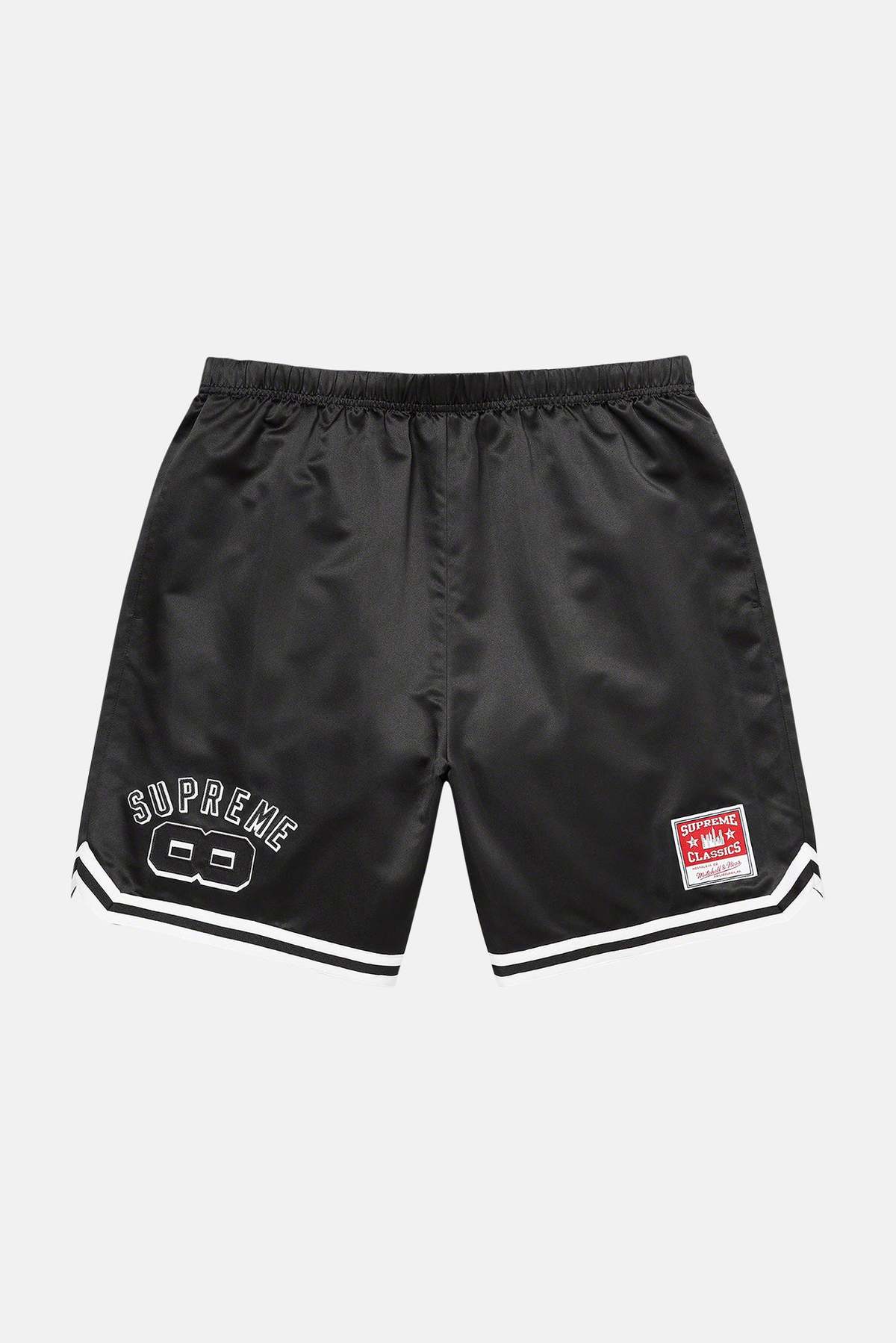 Supreme x Mitchell & Ness Satin Short - Black | Garmentory