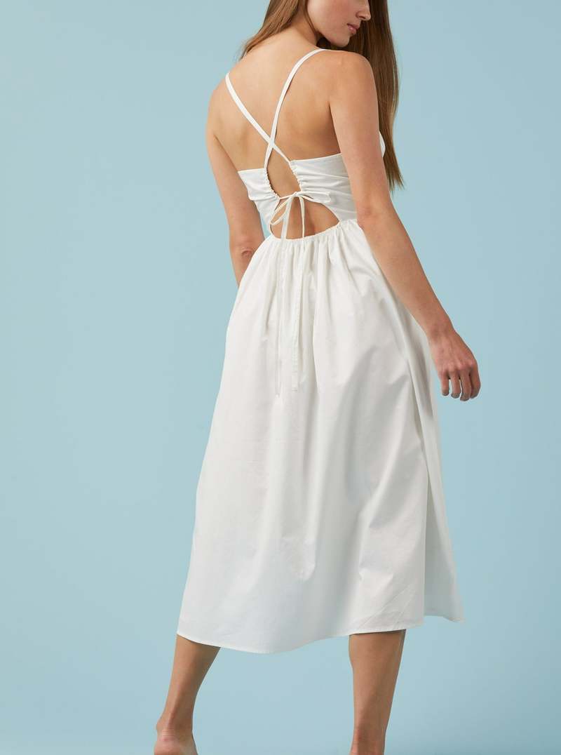 Sophie Rue Poplin Cami Dress - White