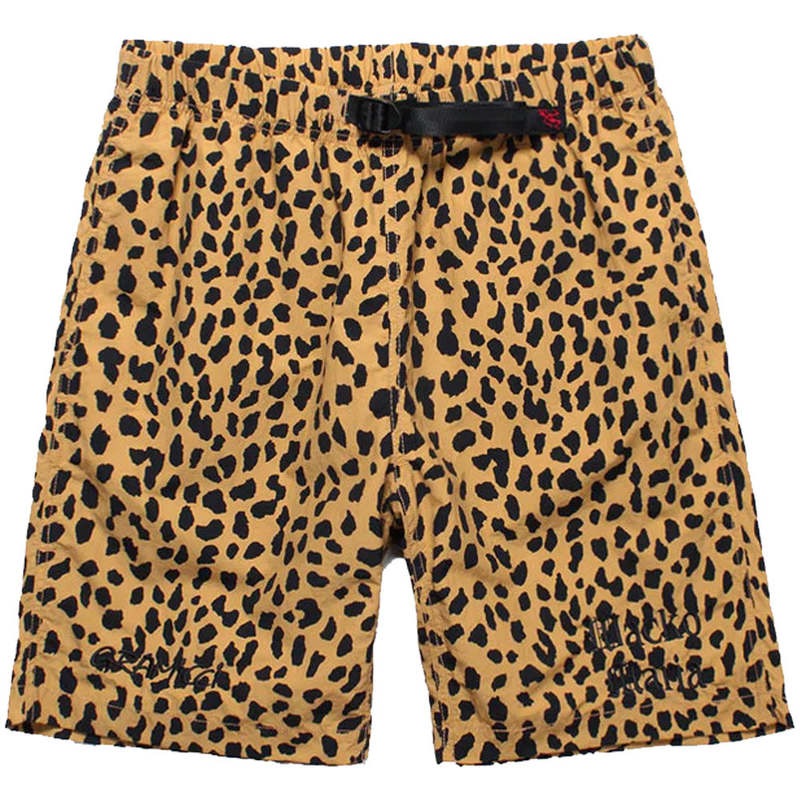 パンツ WACKO MARIA LEOPARD SHORTS L Wacko Maria - Gramicci Straight-Leg Belted Leopard-Print Nylon
