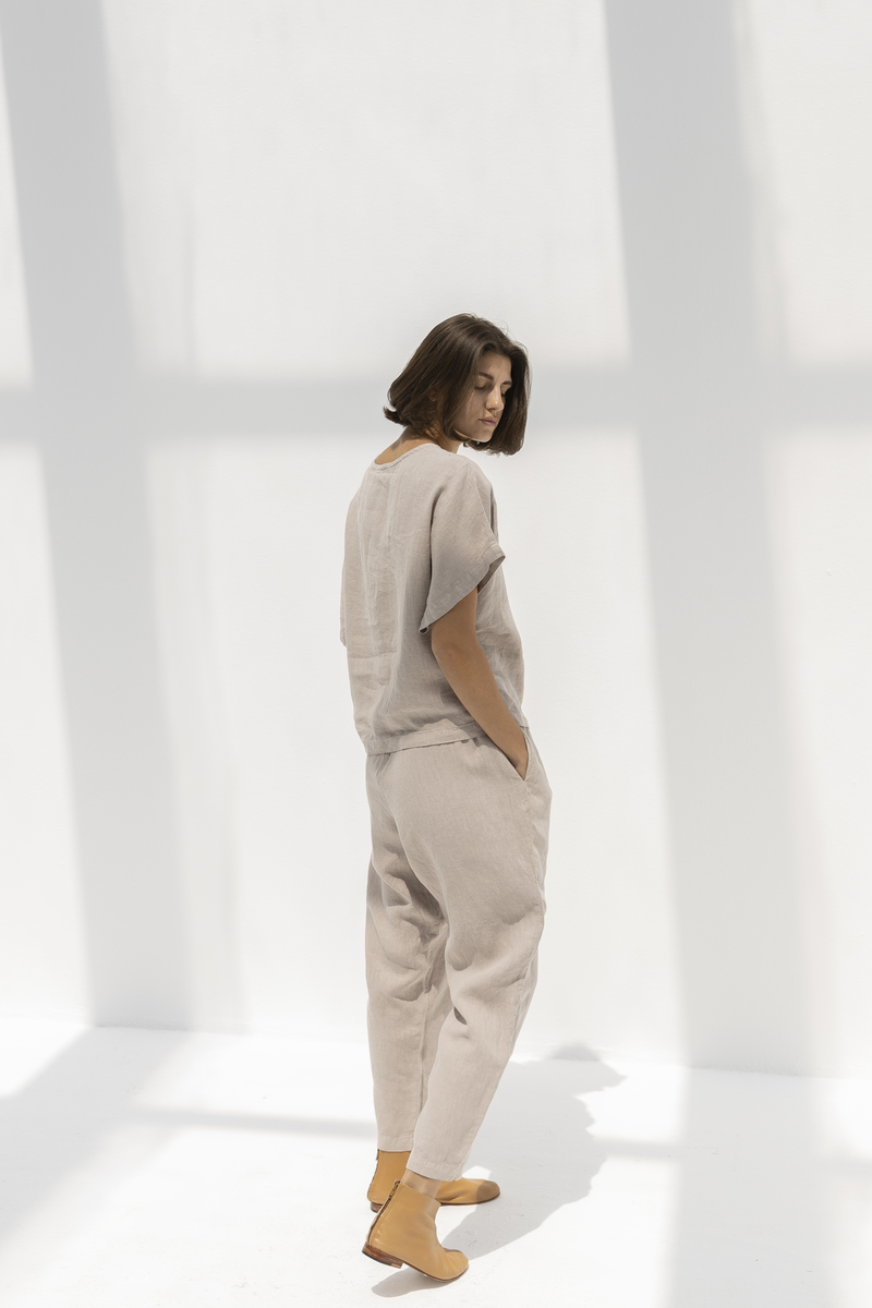 Black Crane CARPENTER PANTS - STONE Black Crane CARPENTER PANTS - STONE