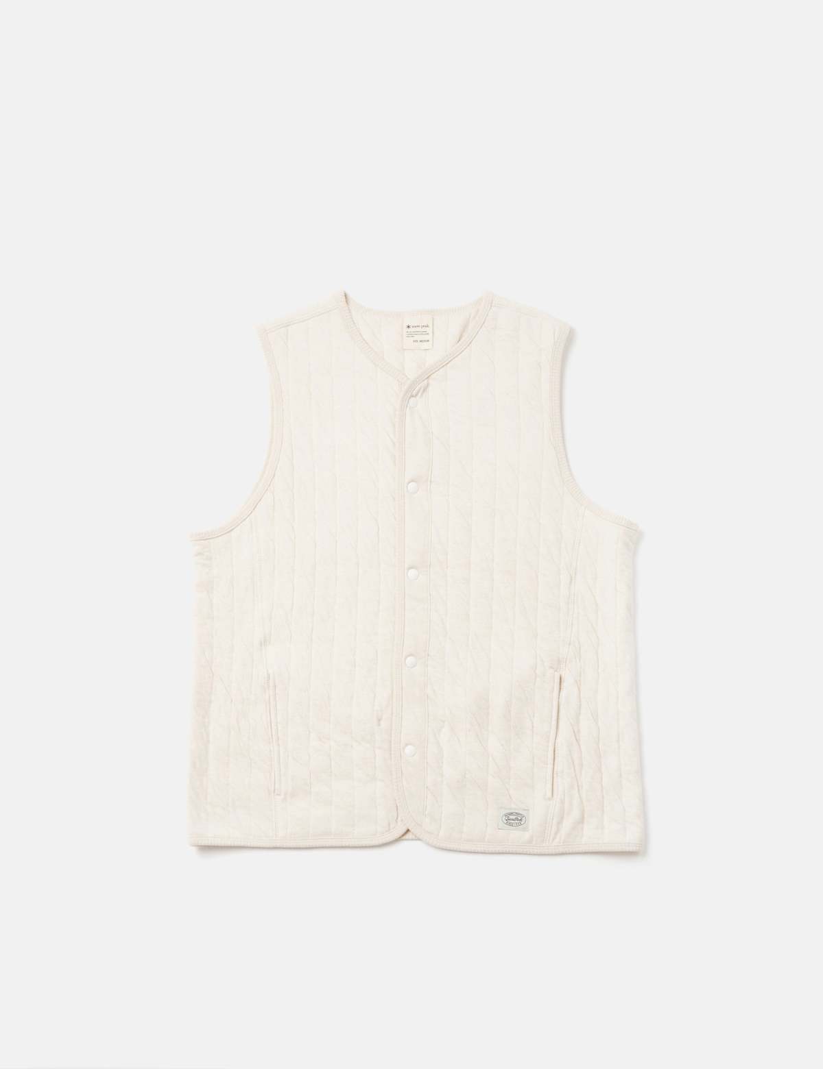 トップス  Peak Natural Warm Stretch Vest Snow Peak Natural Warm Stretch Vest - Ecru | Garmentory