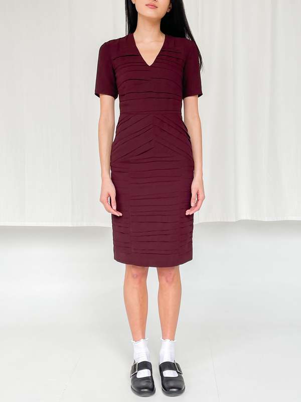 strapless open back dress Burberry // Textured Velvet Dress – VSP Consignment