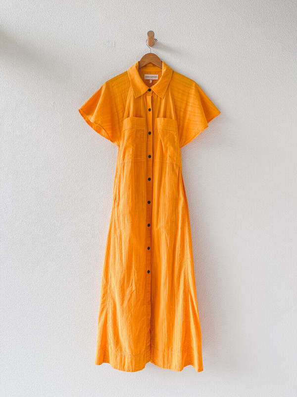 Deep Lake MARA HOFFMAN COTTON SHIRT DRESS SIZE EXTRA LARGE
